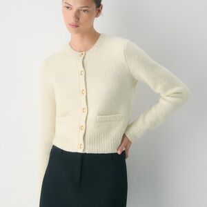 Aritzia Babaton Vernon Structured Merino Cardigan Lady Jacket - Luxe Winter Knit